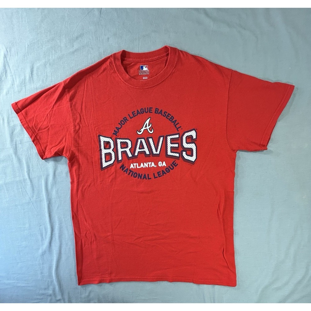 MLB Genuine Merchandise Atlanta Braves Baseball Red T-shirt Men's Medium